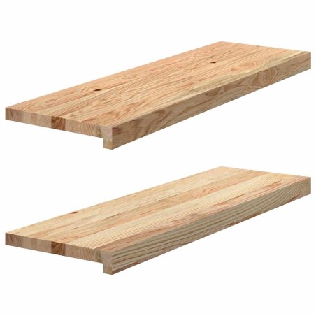 Appuis de fenêtre 2 pcs non traité 80x30x2 cm bois chêne massif 560020560020