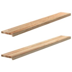 Appuis de fenêtre 2 pcs non traité 160x20x2cm bois chêne massif 560021560021