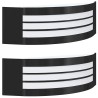 Applique Murale Extérieure 2 pcs Noir 32 x 10 x 10 cm 560028560028