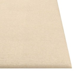 Tête de lit murale 12 pcs Crème 30 x 30 cm tissu 560032560032