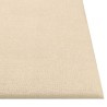 Tête de lit murale 12 pcs Crème 30 x 30 cm tissu 560032560032