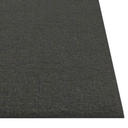 Tête de lit murale 12 pcs Gris foncé 30 x 30 cm tissu 560034560034