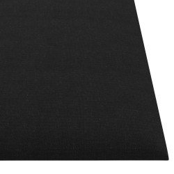 Tête de lit murale 12 pcs Noir 30 x 30 cm tissu 560035560035