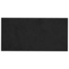 Tête de lit murale 12 pcs Noir 30 x 15 cm Velours 560038560038