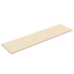 Tête de lit murale 12 pcs Crème 60 x 15 cm tissu 560042560042