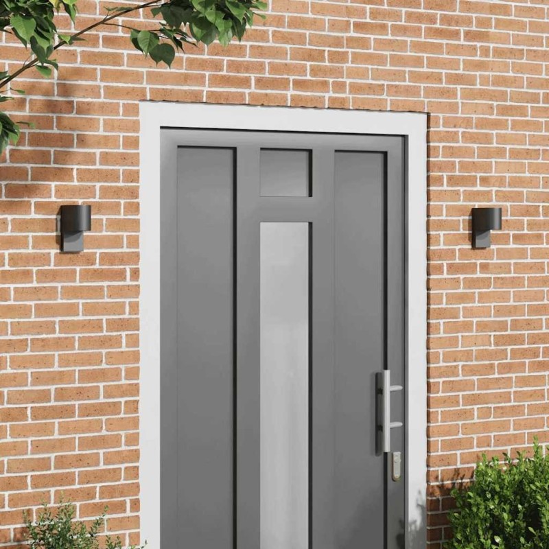 Applique Murale Extérieure 2 pcs Noir 12 x 7 x 15 cm 560043560043