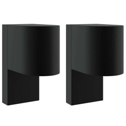 Applique Murale Extérieure 2 pcs Noir 12 x 7 x 15 cm 560043560043