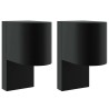 Applique Murale Extérieure 2 pcs Noir 12 x 7 x 15 cm 560043560043