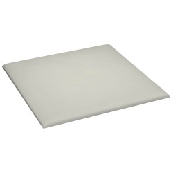 Tête de lit murale 12 pcs Crème 30 x 30 cm Velours 560050560050
