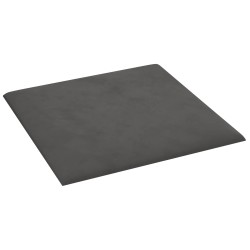Tête de lit murale 12 pcs Gris foncé 30 x 30 cm Velours 560052560052