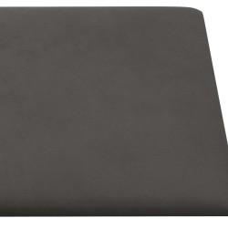 Tête de lit murale 12 pcs Gris foncé 30 x 30 cm Velours 560052560052