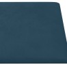 Tête de lit murale 12 pcs Bleu 30 x 30 cm Velours 560054560054