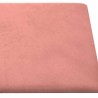 Tête de lit murale 12 pcs Rose 30 x 30 cm Velours 560055560055