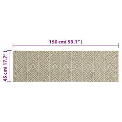 Tapis de cuisine lavable impression feuilles 45x150 cm velours 560072560072