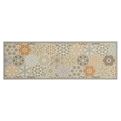 Tapis de cuisine lavable impression pastel hexagonale 60x180 cm 560077560077