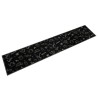 Tapis de cuisine lavable imprimé Morning noir 60x300 cm velours 560080560080