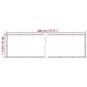 Écran d'intimité de balcon blanc 400x90 cm PVC 560082560082