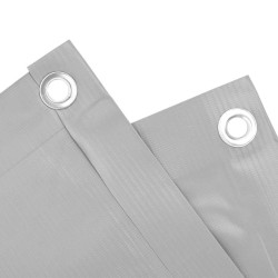 Écran d'intimité de balcon gris 700x120 cm PVC 560083560083