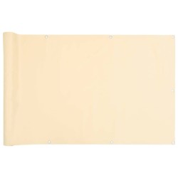Écran d'intimité de balcon crème 700x120 cm PVC 560084560084