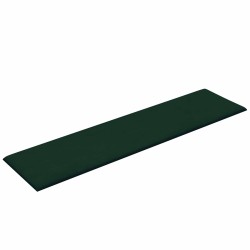Tête de lit murale 12 pcs Vert foncé 60 x 15 cm Velours 560088560088