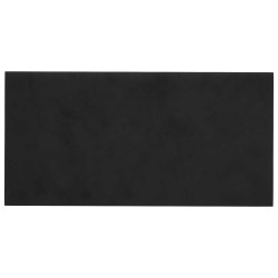 Tête de lit murale 12 pcs Noir 60 x 30 cm Velours 560089560089