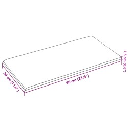 Tête de lit murale 12 pcs Noir 60 x 30 cm Velours 560089560089