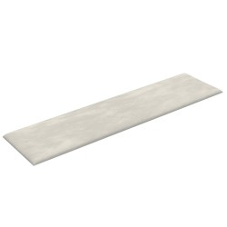 Tête de lit murale 12 pcs Crème 60 x 15 cm Velours 560091560091