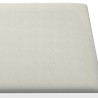 Tête de lit murale 12 pcs Crème 60 x 15 cm Velours 560091560091
