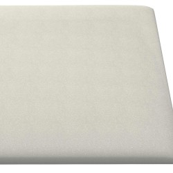 Tête de lit murale 12 pcs Crème 60 x 30 cm Velours 560094560094
