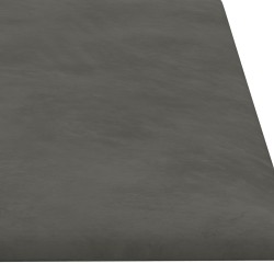 Tête de lit murale 12 pcs Gris foncé 60 x 15 cm Velours 560098560098