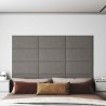 Tête de lit murale 12 pcs Gris clair 60 x 30 cm tissu 560099560099