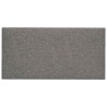 Tête de lit murale 12 pcs Gris clair 60 x 30 cm tissu 560099560099