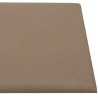 Tête de lit murale 12 pcs Cappuccino 60 x 30 cm tissu 560101560101