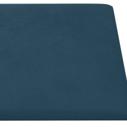 Tête de lit murale 12 pcs Bleu 60 x 30 cm Velours 560106560106