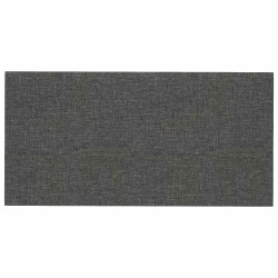 Tête de lit murale 12 pcs Gris foncé 60 x 30 cm tissu 560107560107