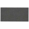 Tête de lit murale 12 pcs Gris foncé 60 x 30 cm tissu 560107560107