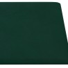 Tête de lit murale 12 pcs Vert foncé 60 x 30 cm Velours 560110560110