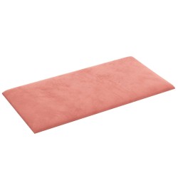 Tête de lit murale 12 pcs Rose 60 x 30 cm Velours 560111560111