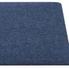 Tête de lit murale 12 pcs Bleu 60 x 30 cm tissu 560112560112