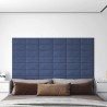 Tête de lit murale 12 pcs Bleu 30 x 15 cm tissu 560118560118