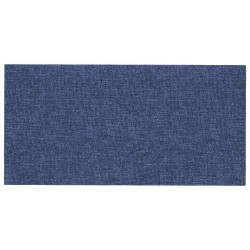 Tête de lit murale 12 pcs Bleu 30 x 15 cm tissu 560118560118