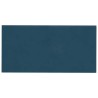 Tête de lit murale 12 pcs Bleu 30 x 15 cm Velours 560121560121