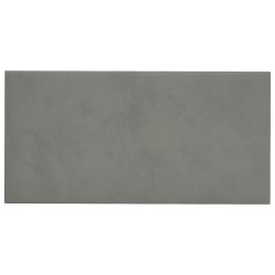 Tête de lit murale 12 pcs Gris clair 30 x 15 cm Velours 560124560124