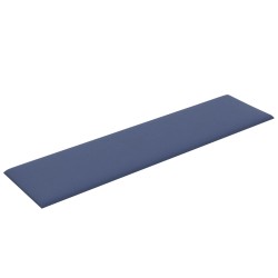 Tête de lit murale 12 pcs Bleu 60 x 15 cm tissu 560129560129