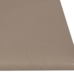 Tête de lit murale 12 pcs Cappuccino 60 x 15 cm tissu 560130560130