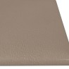 Tête de lit murale 12 pcs Cappuccino 60 x 15 cm tissu 560130560130