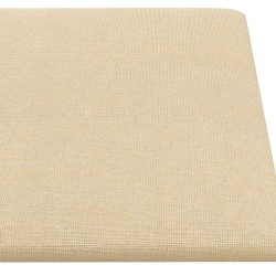 Tête de lit murale 12 pcs Crème 90 x 30 cm tissu 560134560134