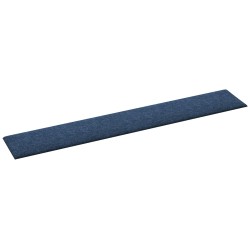 Tête de lit murale 12 pcs Bleu 90 x 15 cm tissu 560136560136
