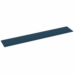 Tête de lit murale 12 pcs Bleu 90 x 15 cm Velours 560138560138