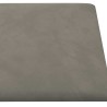 Tête de lit murale 12 pcs Gris clair 90 x 15 cm Velours 560139560139
